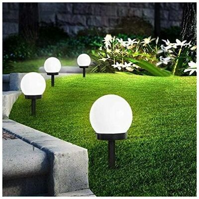 DEWDAT Outdoor Solar Ground Lights,Outdoor Waterproof Light 8 Pack IP44 Globe Stake Light For Outdoor Villa Lawn Garden DEWDAT Outdoor Solar Ground Lights,Outdoor Waterproof Light 8 Pack IP44 Globe Stake Light For Outdoor Villa Lawn Garden
