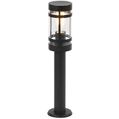 Qazqa Modern Outdoor Black Lamp 50cm IP44 - Gleam Qazqa Modern Outdoor Black Lamp 50cm IP44 - Gleam