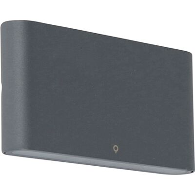 QAZQA Modern Wall Light - IP65 Waterproof LED - Dark Gray QAZQA Modern Wall Light - IP65 Waterproof LED - Dark Gray