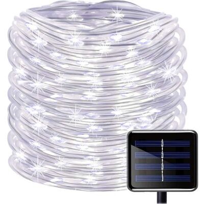 OEM 100led Solar String Lights, Waterproof 39ft/12m Outdoor Copper Wire Tube Rope String Lights For Christmas Garden Yard Path Fence Tree Backyard (white) OEM 100led Solar String Lights, Waterproof 39ft/12m Outdoor Copper Wire Tube Rope String Lights For Christmas Garden Yard Path Fence Tree Backyard (white)