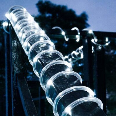 OEM 12m Solar String Lights, 100 Led Waterproof Outdoor Rope String Lights For Christmas, Garden, Yard, Path, Fence, Tree, Backyard (white) OEM 12m Solar String Lights, 100 Led Waterproof Outdoor Rope String Lights For Christmas, Garden, Yard, Path, Fence, Tree, Backyard (white)