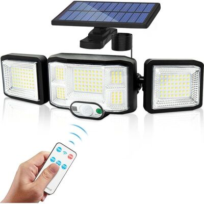 WOIYIC Solar Wall Light Outdoor Led Lamp 3 Heads 192 Leds Motion Sensor Floodlight Security Lamp Lighting Ip65 Waterproof Solar Powered Lamp WOIYIC Solar Wall Light Outdoor Led Lamp 3 Heads 192 Leds Motion Sensor Floodlight Security Lamp Lighting Ip65 Waterproof Solar Powered Lamp