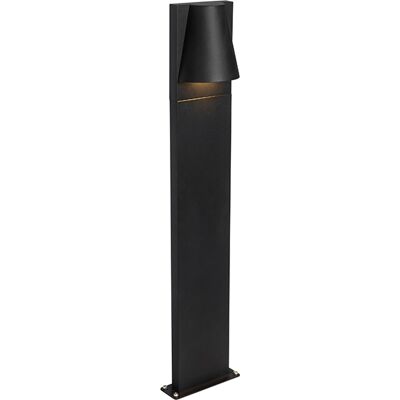 Qazqa Black Industrial Outdoor Bollard Light - FEMKE - IP44 Qazqa Black Industrial Outdoor Bollard Light - FEMKE - IP44