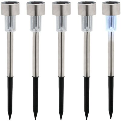 RELAXDAYS Solar Garden Path Lights Set 5 - Garden Solar Path Lights RELAXDAYS Solar Garden Path Lights Set 5 - Garden Solar Path Lights