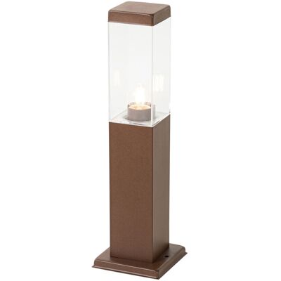 QAZQA Smart Outdoor Post Light Rust Brown 45 cm incl. P45 - Malios QAZQA Smart Outdoor Post Light Rust Brown 45 cm incl. P45 - Malios