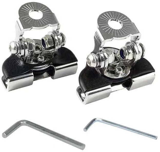 2Pcs led Work Light Bracket, Universal Stainless Steel Car Hood led Work Light Bracket, Work Light Clamp Holder for Car Offroad suv 4x4 - Csparkv