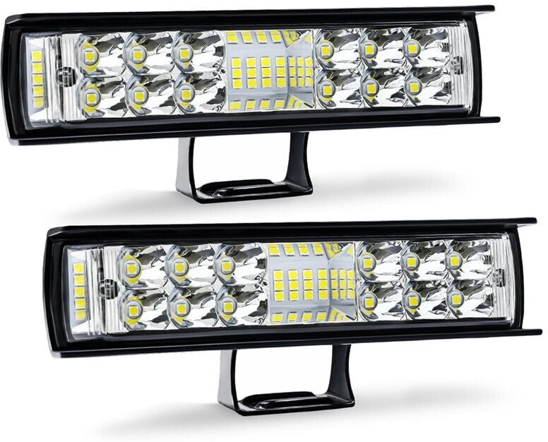TLILY Led Light Bar 6 Inch 60W 6000LM led Pods Flood Spot Beam Combo Off Road Driving Fog Light for Truck atv Boat - 2PCS