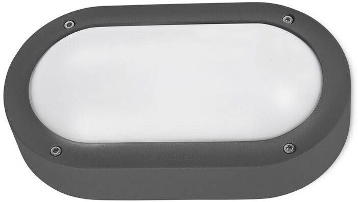 Ledkia - Leds-C4 Basic - Outdoor Flush Wall Light Basic Urban Grey 1x E27 22cm 0lm IP65
