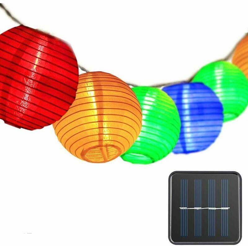 HOOPZI Outdoor Solar String Lights Lanterns, Fairy Lights 30 led Waterproof Outdoor Solar Lights for Garden Lights Chinese Lantern for Christmas Party