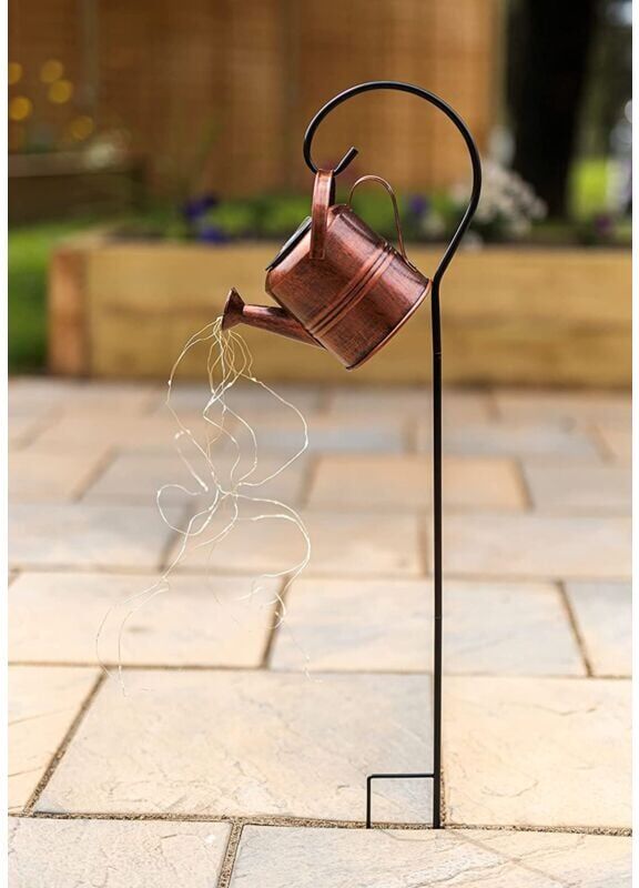 Garden Mile - Solar Watering Can Water led Light Effect Outdoor Garden Lighting Water Effect Light Solar Powered Lamp
