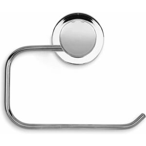 Stick n Lock Toilet Roll Holder Easy Fit Chrome Bathroom Accessories - Silver - Croydex