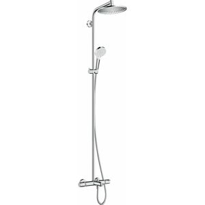 Crometta s Showerpipe 240 1Jet With Thermostatic Bath Mixer Chrome 27320000 - Chrome - Hansgrohe