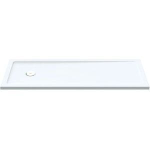 Bath Replacement Rectangular Shower Tray 1700mm x 700mm - White - Hudson Reed