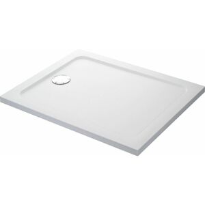 MIRA SHOWERS Mira Flight Safe Shower Tray Low Profile Rectangular Stone Waste 1200x800mm - White
