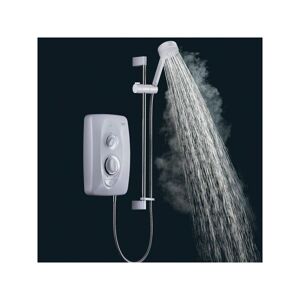 MIRA SHOWERS Mira Jump Electric Shower 9.5kW Clearscale White & Chrome 5 Spray 1.1788.011 - White