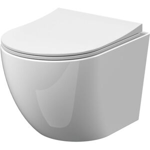 Nuie - Freya Rimless Wall Hung Toilet - Slim Sandwich Soft Close Seat