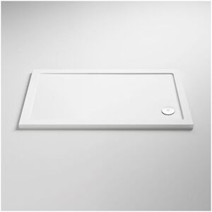 Pearlstone Rectangular Shower Tray 1100mm x 760mm - White - Nuie