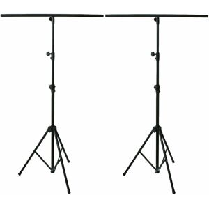 LOOPS 2x 2.5m Lighting Stand & Light Mounting t Bar Adjustable Photography Tripod Kit