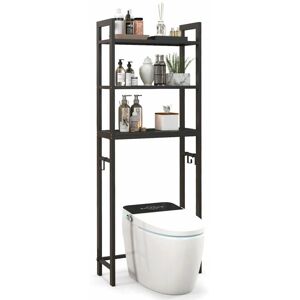 COSTWAY 3-Tier Over-The-Toilet Storage Shelf Space Saving Metal Bathroom Organizer