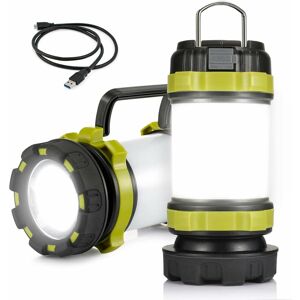 DENUOTOP 3600mAh Rechargeable Camping Lantern, Lightweight Multifunctional LED Torch, 4 Power Bank Modes, Waterproof Camping Lantern for Camping, Emergencies