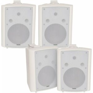 LOOPS 4x 180W White Wall Mounted Stereo Speakers 8' 8Ohm loud Premium Audio & Music