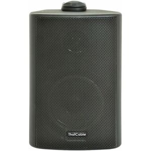 Loops - 6.5' 100V 8Ohm Outdoor Weatherproof Speaker Black 120W IP54 Rated Background