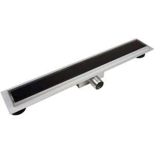 BALNEO 700mm Tempered Glass Panel Bathroom Floor Linear Shower Drain Sheet Gully