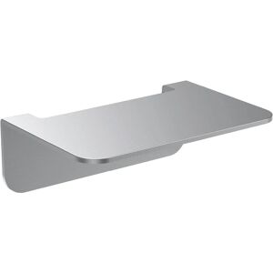 Adhesive Wall Shelf for Bathroom - Small Self Adhesive Stainless Steel Shelf - No Holes or Drillings,14cm,Silver - Rhafayre