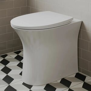 Affine - Rennes Back To Wall Rimless Toilet & Soft Close Seat - White