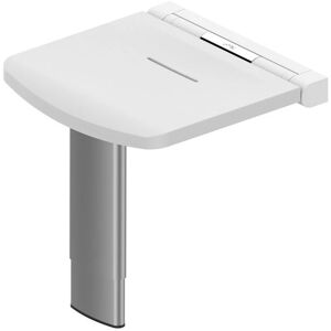 Onyx Fold Up Shower Seat with Adjustable Leg - White - AKW