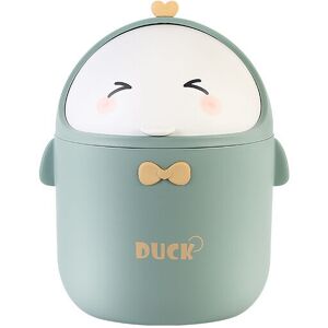 AlwaysH Mini Trash Can, Small Table Trash Can with Lid for Bathroom, Kitchen, Office, Cute Portable