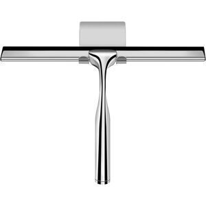 Alwaysh - Shower Squeegee, Window Squeegee Stainless Steel Shower Squeegee 12 Inch with No Drilling Wall Mount for Shower Doors, Bathroom, Kitchen,