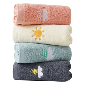 4 Pack Bathroom Hand Towels, Soft Cotton Absorbent Hand Towels for Bath, Hand, Face, Gym and Spa, Size 14' x 29'. - multicolour - Alwaysh