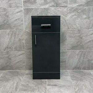 Hydros - Anthracite Dark Grey Finish Drawerline Unit Bathroom Storage Cupboard 350mm - Anthracite