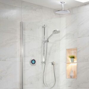 AQUALISA SHOWERS Aqualisa Optic q Smart Shower Concealed with Adj Ceiling Fixed Head Gravity Fed - Silver