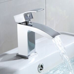 Nes Home - Arke Modern Chrome Basin Sink Mono Mixer Tap & Waste