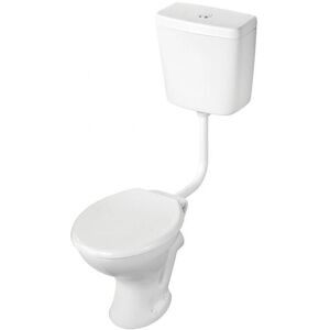 Sandringham 21 Low Level Toilet Push Button Cistern - Bakasan Hard Wearing Seat - Armitage Shanks