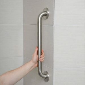 AOUGO Basics Bathroom grab bar for the disabled, 40cm long, 3.2cm diameter,Safety handrails Handrails for pregnant women and elderly children Handrails for