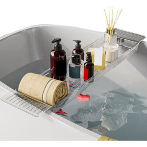 HÉLOISE Bath Tray, Bath Accessories for Relaxation Adjustable Bathtub Table for Bathroom, Multifunctional Bathtub Caddy Tray, Bathtub Accessories Generic