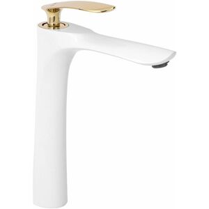 REA - Basin faucet Orbit White Gold High - white / gold