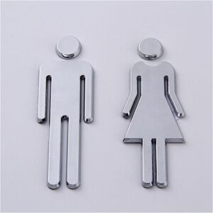 Bathroom signs, toilet signs, three-dimensional toilets for men and women Denuotop