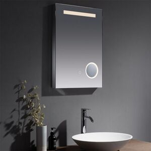 CLIFTON MIRRORS Bathroom Wall Mirror - Rectangular 700 x 500mm - Led Light (3 Tone) - Halo Touch Sensor - Anti Fog Demister - Usb Point