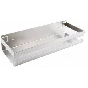 AOUGO Bathroom Wall Shelf Bathroom Accessories 20-40cm Brushed Silver Modern Bathroom Shelf for Kitchen Shower Shampoo 30cm