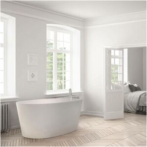 BC Designs PROJEKT Sorpressa Freestanding Bath Polished White 1510mm X 760mm