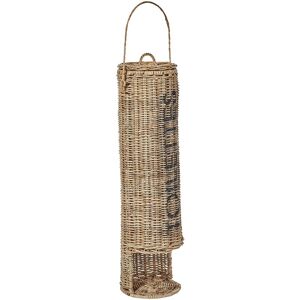 Beliani - Boho Rattan Toilet Paper Stand Holder 65 cm Metal Frame Handle Bathroom Accessories Natural Akaba - Natural