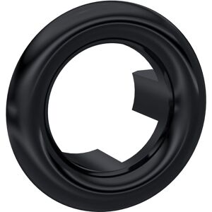 Balterley - Ceramic Accessories Modern Round Basin Overflow Cover - 18.5mm - Matt Black - Matt Black