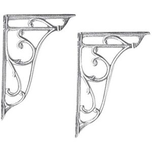 BALTERLEY Ceramic Accessories Pair of Ornate Cistern Brackets - Chrome - Chrome