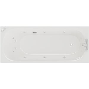 Compact 1700mm x 700mm 12 Jet Chrome V-Tec Single Ended Whirlpool Bath - White - Wholesale Domestic