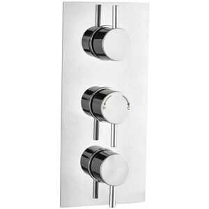 CLIFTON SHOWER ACCESSORIES Concealed Triple Thermostatic Shower Mixer Valve - 2 Outlets (lake)