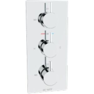 CLIFTON SHOWER ACCESSORIES Concealed Triple Thermostatic Shower Mixer Valve - 3 Outlets (lake)